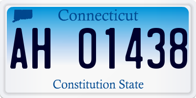 CT license plate AH01438