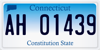 CT license plate AH01439