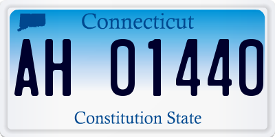 CT license plate AH01440