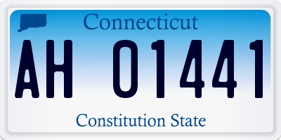 CT license plate AH01441