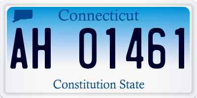 CT license plate AH01461