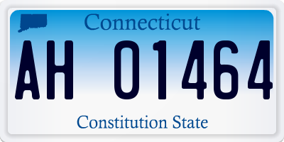 CT license plate AH01464