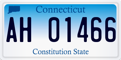 CT license plate AH01466