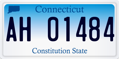 CT license plate AH01484