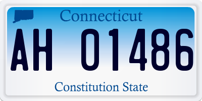 CT license plate AH01486