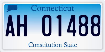 CT license plate AH01488
