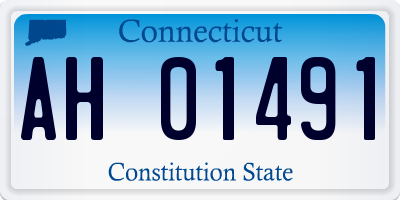 CT license plate AH01491