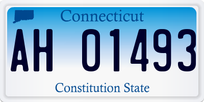 CT license plate AH01493