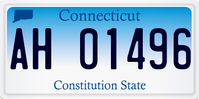 CT license plate AH01496