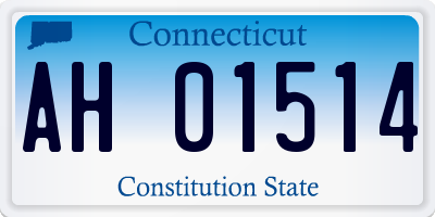 CT license plate AH01514