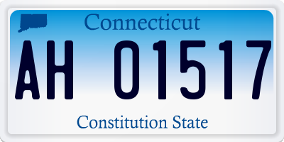 CT license plate AH01517