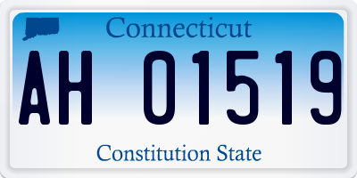 CT license plate AH01519