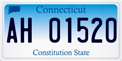 CT license plate AH01520