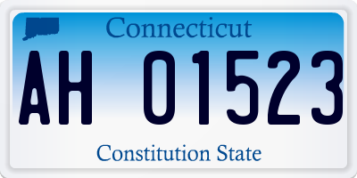 CT license plate AH01523
