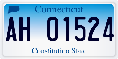 CT license plate AH01524