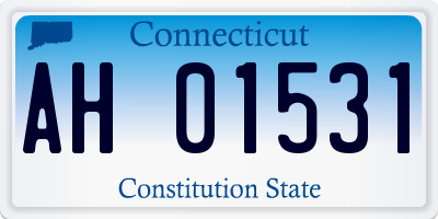 CT license plate AH01531