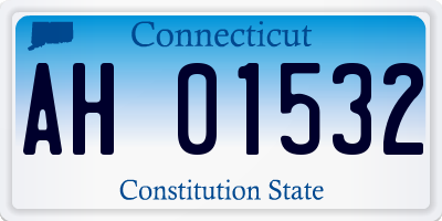 CT license plate AH01532