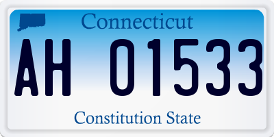 CT license plate AH01533
