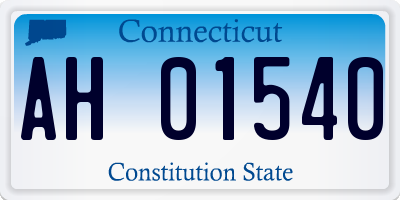 CT license plate AH01540