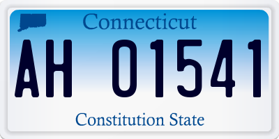 CT license plate AH01541