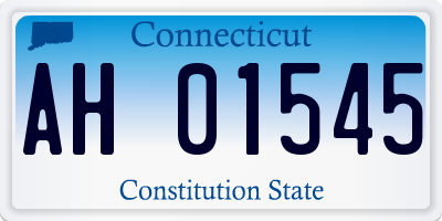 CT license plate AH01545