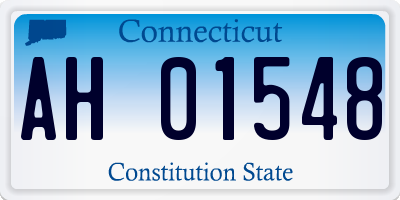 CT license plate AH01548