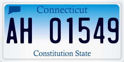 CT license plate AH01549
