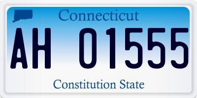 CT license plate AH01555