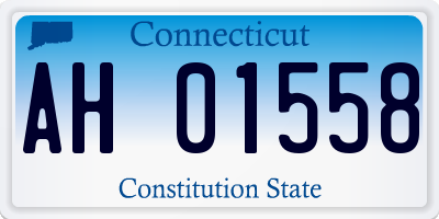 CT license plate AH01558