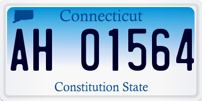 CT license plate AH01564