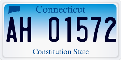 CT license plate AH01572