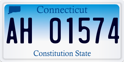 CT license plate AH01574