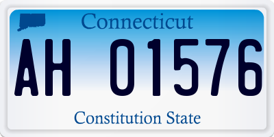 CT license plate AH01576