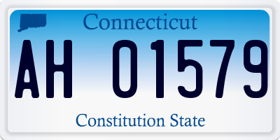 CT license plate AH01579