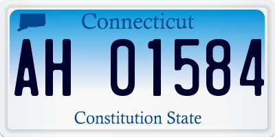 CT license plate AH01584
