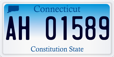 CT license plate AH01589