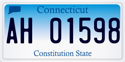 CT license plate AH01598