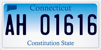 CT license plate AH01616