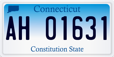 CT license plate AH01631