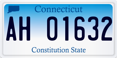 CT license plate AH01632