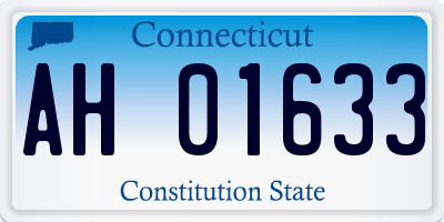 CT license plate AH01633