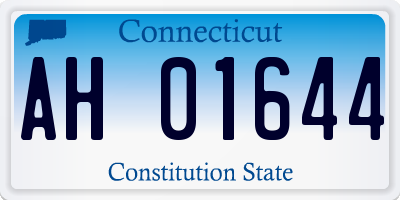 CT license plate AH01644