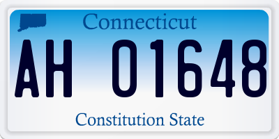 CT license plate AH01648