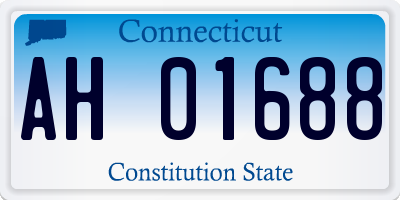 CT license plate AH01688