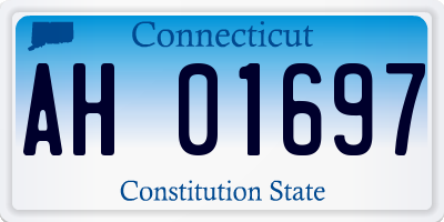 CT license plate AH01697