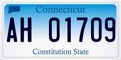 CT license plate AH01709