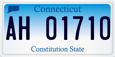 CT license plate AH01710