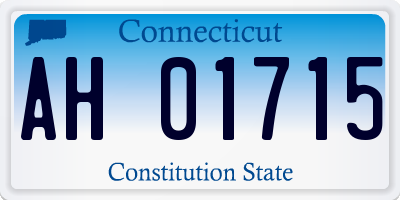 CT license plate AH01715