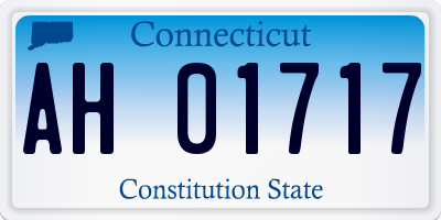 CT license plate AH01717