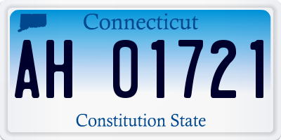 CT license plate AH01721